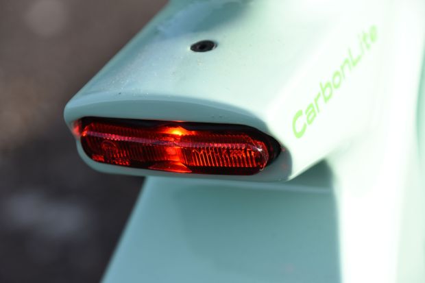 E-GO CARBONLITE FOLDING BIKE HARD WIRED LIGHTS